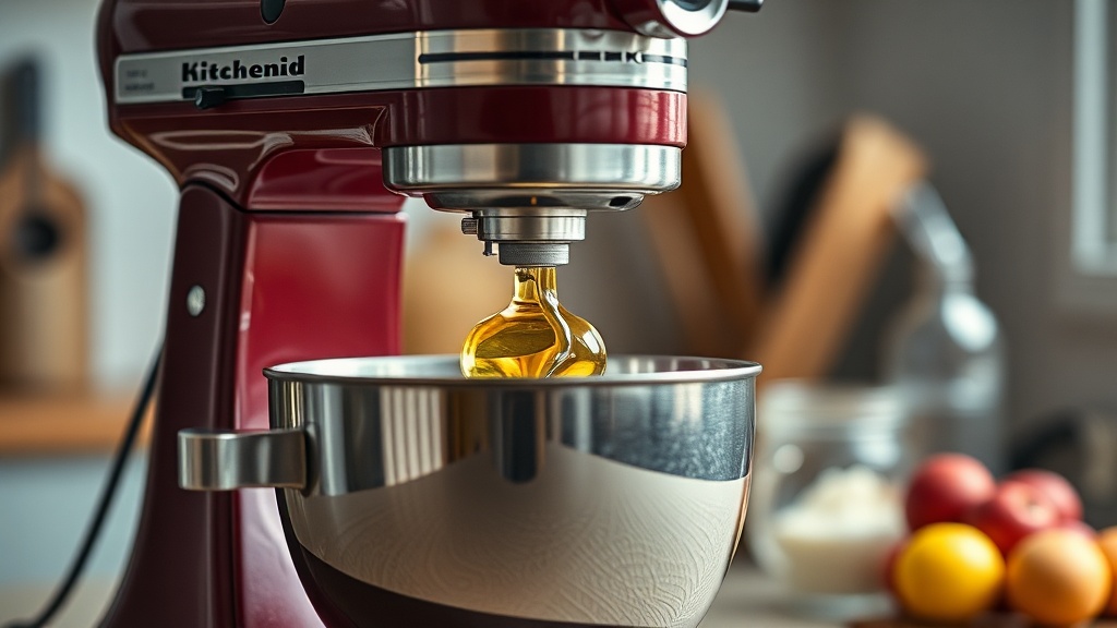 KitchenAid mixer leaking oil fix using non-OEM food safe grease