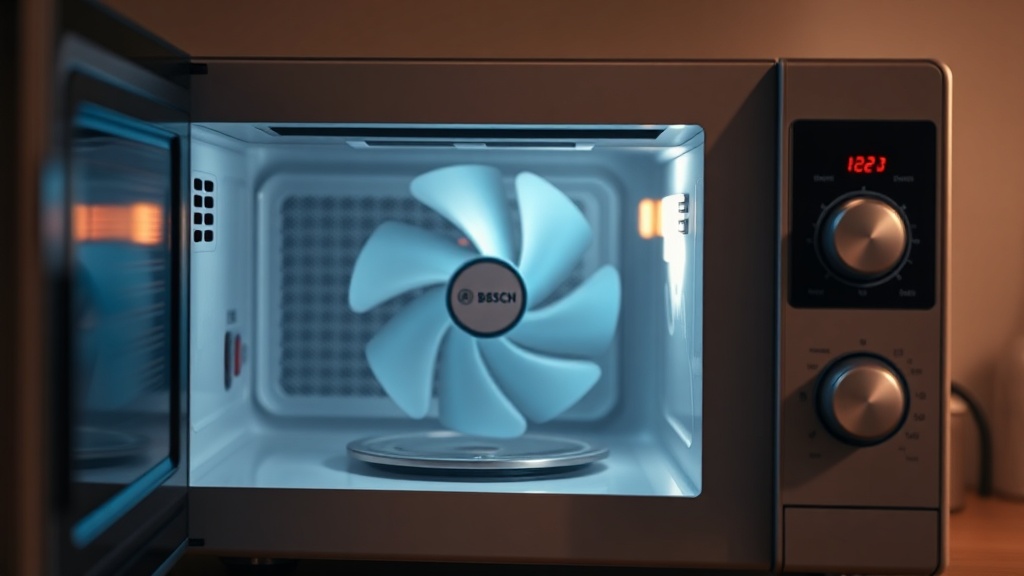Bosch microwave cooling fan runs constantly relay board hack