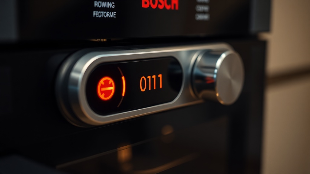 Bosch oven E011 error code stuck button DIY ribbon cable fix